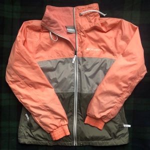 Columbia Sz Medium Windbreaker/Zip Up Jacket
